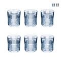 Set 6 bicchieri per acqua 340 ml in vetro decorato Dublin Promozione