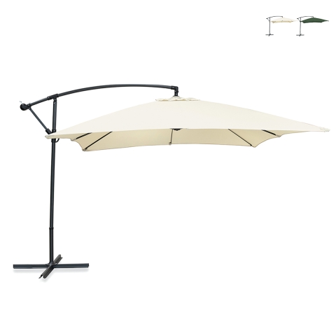 Ombrellone da giardino 3x3m a braccio laterale Kios Promozione