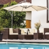 Gartenschirm 3m mit Seitenarm Kios Verkauf