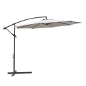 Gartenschirm 3m mit Seitenarm Kios Lagerbestand