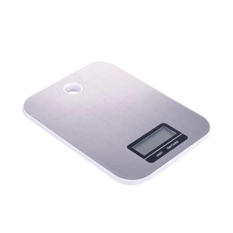 Balance de cuisine numérique 5 kg surface en acier inox Varza Promotion