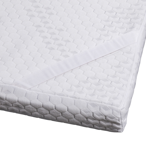 Surmatelas simple en mousse à mémoire de forme 80x190cm déhoussable Mavka Promotion