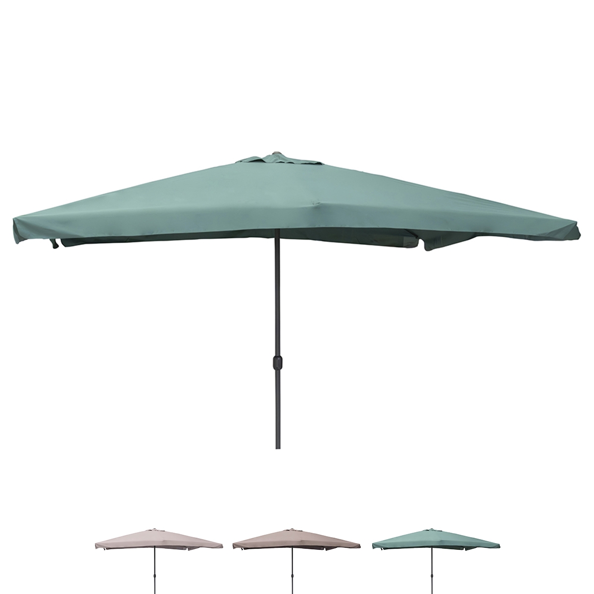 Garten-Sonnenschirm 3x4 mit Mittelmast Kurbelöffnung Cuba Eigenschaften