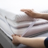 Surmatelas 160x190 en mousse à mémoire de forme blanc Nuvia Remises