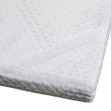Surmatelas 160x190 en mousse à mémoire de forme blanc Nuvia Vente