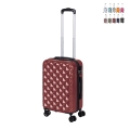 Valise cabine 4 roues 360° avec serrure à combinaison double zip Diamond Promotion