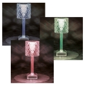 Lampada touch RGB ricaricabile telecomando e 4 funzioni Diamond Palace Catalogo