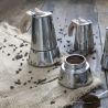Cafetière Moka 2 tasses en acier inoxydable poignée effet bois Riko Vente