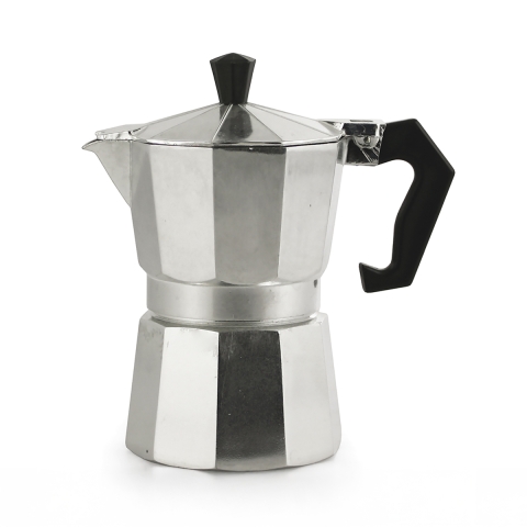 Klassische Moka-Kanne für 3 Tassen, Aluminium, Modell Morning Aktion