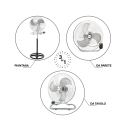 3in1 Stand-, Tisch- und Wandventilator, höhenverstellbar Planetarium Lagerbestand
