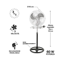 3in1 Stand-, Tisch- und Wandventilator, höhenverstellbar Planetarium Auswahl