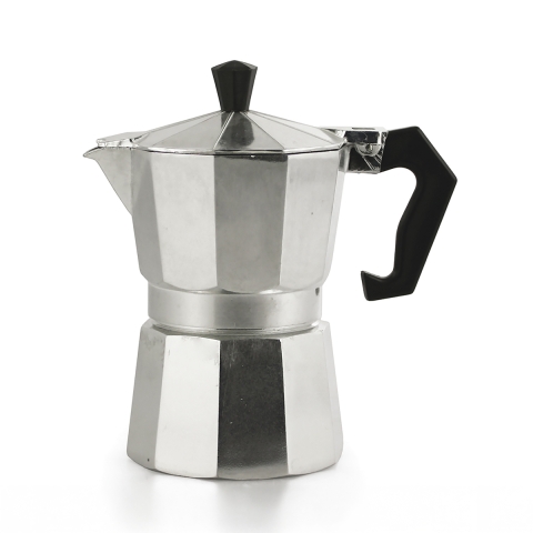 Traditionelle Espressokanne Moka 2 Tassen aus Aluminium Morning Aktion