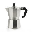 Klassische Moka-Espressokanne 1 Tasse aus Aluminium Morning Aktion