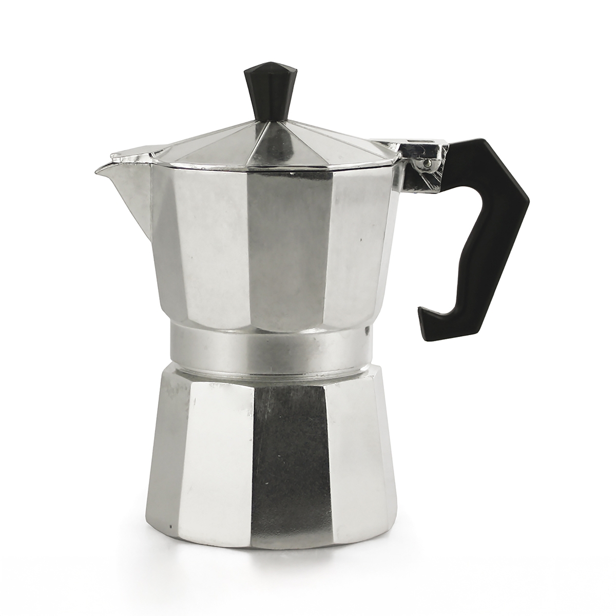 Klassische Moka-Espressokanne 1 Tasse aus Aluminium Morning Aktion Klassische Moka-Espressokanne 1 Tasse aus Aluminium Morning Aktion
