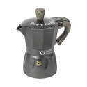 Cafetière 2 tasses en alliage d'aluminium avec poignée effet bois Buon Caffè Promotion