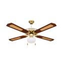Ventilateur de plafond 4 pales avec lumière et fonction réversible 70W Windy Promotion