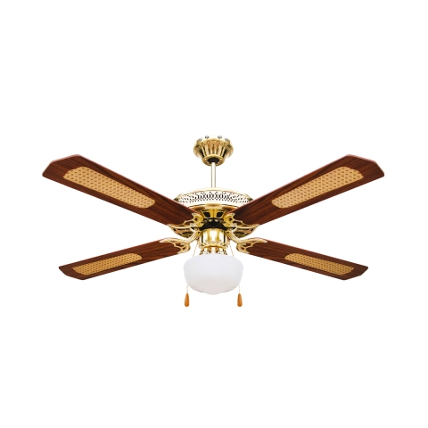 Ventilateur de plafond 4 pales avec lumière et fonction réversible 70W Windy Promotion
