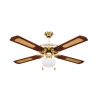 Ventilateur de plafond 4 pales avec lumière et fonction réversible 70W Windy Promotion