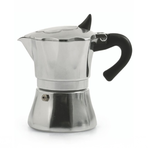 Caffettiera in alluminio moka da caffè espresso 3 tazze Gaia Promozione