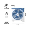 ArticFresh Tischventilator mit Timer, 3 Geschwindigkeiten, 45W Auswahl