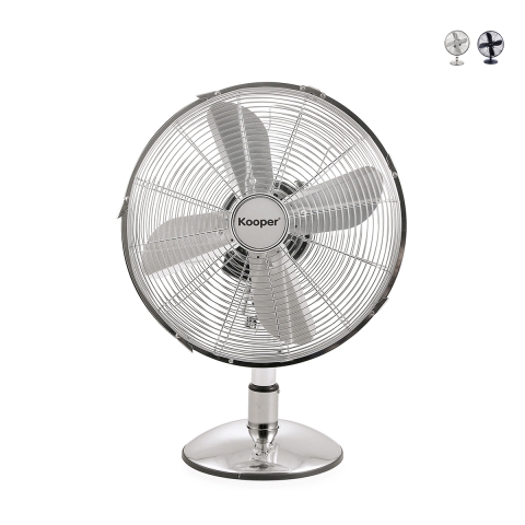 Kurnel Tischventilator aus Stahl mit 3 Flügeln Ø30 und einstellbarer Geschwindigkeit Aktion