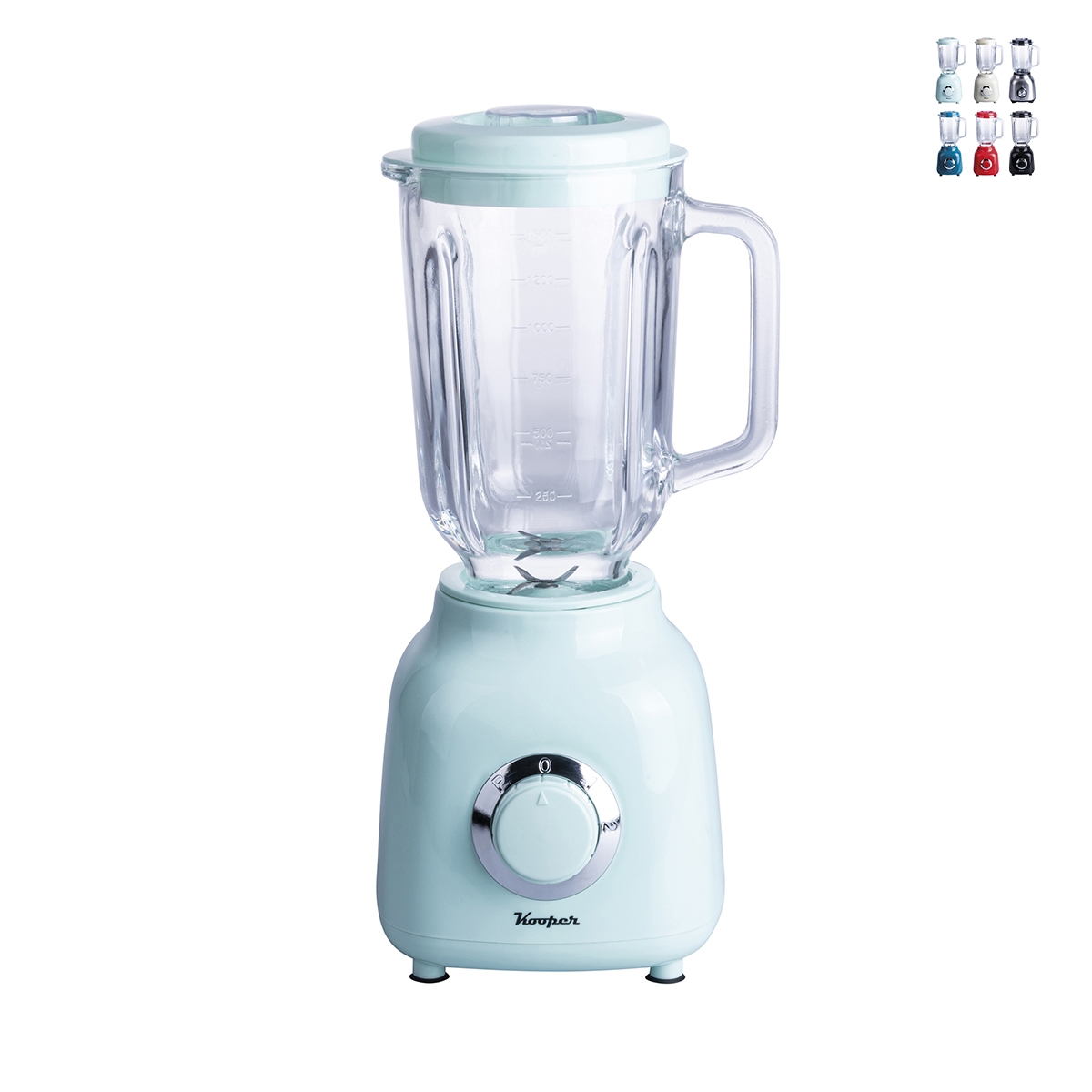 Blender électrique 500W avec carafe en verre 1,5L et lames en acier inoxydable Dari Réductions Blender électrique 500W avec carafe en verre 1,5L et lames en acier inoxydable Dari Réductions