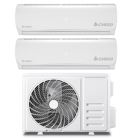 Dual Split Klimaanlage 9000+12000 BTU mit Inverter und WiFi Aero Aktion