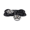 Double gamelle pour animaux avec tapis antidérapant Aloza Remises
