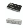 Set 3 utensili in acciaio inox per barbecue con valigetta Nira Vendita