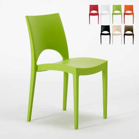 24er Paris Grand Soleil Stapelbare Stühle für Bars und Restaurants Polypropylen Aktion