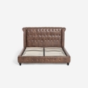 Letto matrimoniale Chesterfield 160x190cm in similpelle Chur Offerta