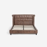 Letto matrimoniale Chesterfield 160x190cm in similpelle Chur Offerta