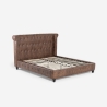 Letto matrimoniale Chesterfield 160x190cm in similpelle Chur Vendita