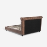 Letto matrimoniale Chesterfield 160x190cm in similpelle Chur Sconti
