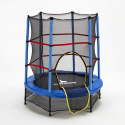 Trampoline rond diamètre 140cm pour enfants avec filet de protection Frog Promotion