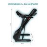 Tapis de course électrique pliable inclinable 12 programmes avec roues K2 