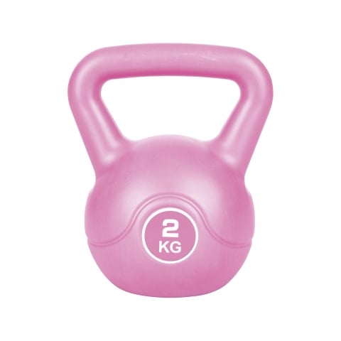 Kettlebell 2Kg avec poignée antidérapante pour exercices fitness Tibor Promotion