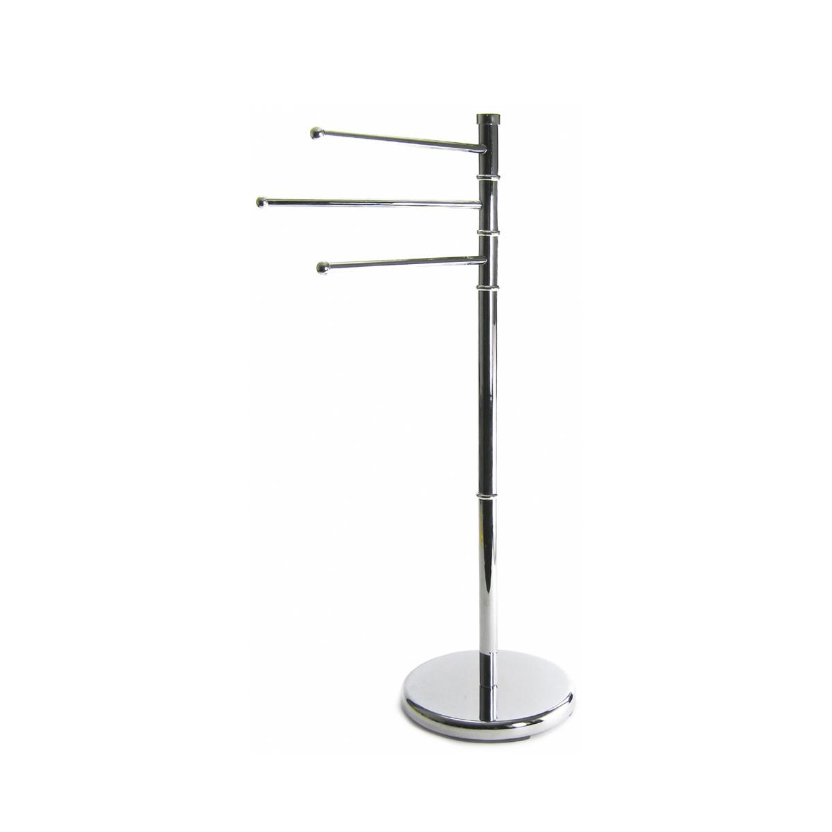 Portasciugamani da terra bagno 3 aste in metallo cromato Silua Promozione Portasciugamani da terra bagno 3 aste in metallo cromato Silua Promozione