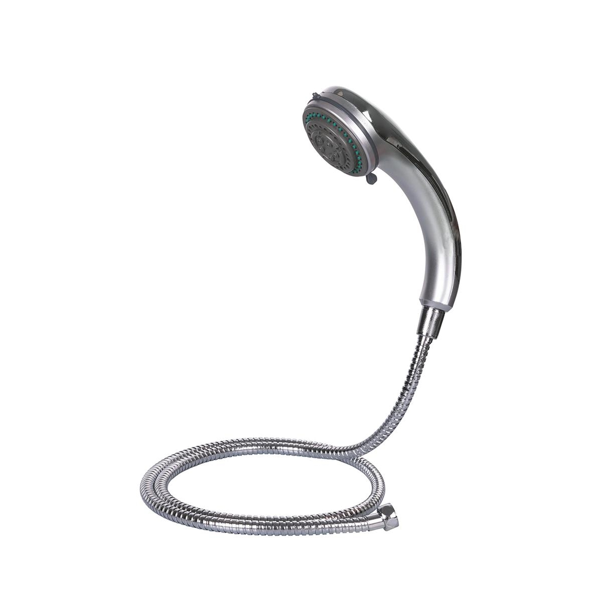 Soffione doccia multigetto con flessibile in acciaio satinato Kirel Promozione Soffione doccia multigetto con flessibile in acciaio satinato Kirel Promozione