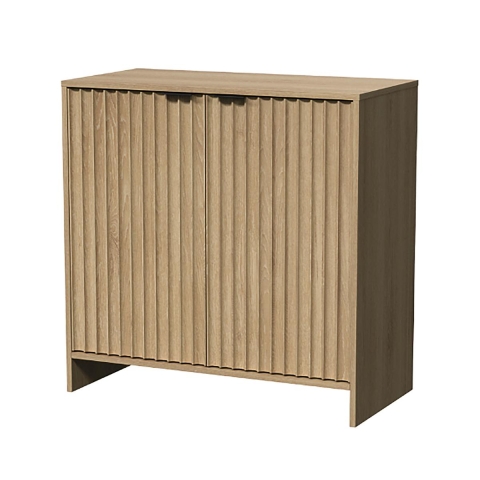 Buffet en bois pour salon, cuisine ou bureau 2 portes 80x40x72cm Yuva Promotion