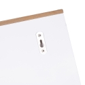 Mensola da muro legno di pino 4 ganci in ferro 60x16x16 Romia Offerta
