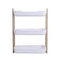 Étagère mobile 3 niveaux en bois et plastique 35x20,5x45 cm Senia Vente