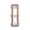 Étagère mobile 3 niveaux en bois et plastique 35x20,5x45 cm Senia Offre