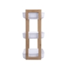 Mobile scaffale 3 ripiani in legno e plastica 35x20,5x45cm Senia Offerta
