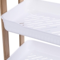 Étagère mobile 3 niveaux en bois et plastique 35x20,5x45 cm Senia Remises