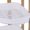 Étagère d'angle de douche 3 niveaux en bois et plastique Norea Offre