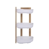 Étagère d'angle de douche 3 niveaux en bois et plastique Norea Vente