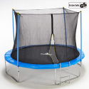 Trampolino adulti bambini Tappeto elastico 427cm rete di sicurezza Kangaroo XXL Offerta