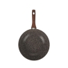Batterie de cuisine 7 pièces antiadhésive poignée effet bois Dakota Catalogue
