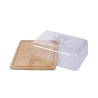 Plateau à fromages en bois avec couvercle 24,2x18,8x7,5 cm Savia Vente